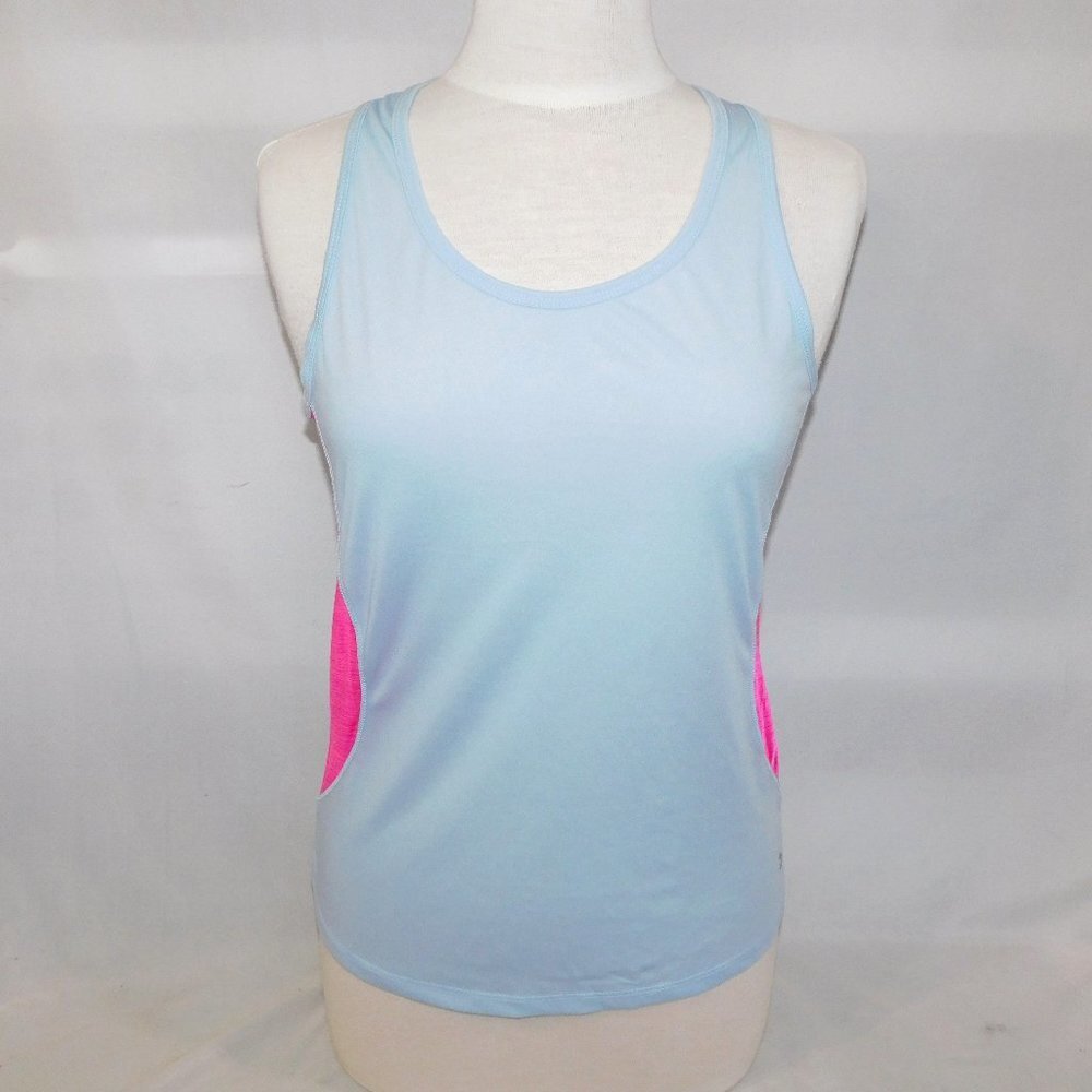 Xersion  Light Blue Pink racerback  Tank Top Womens S